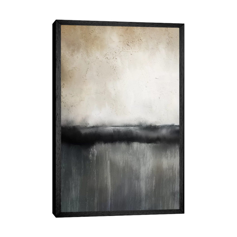 Sunset 1 Piece Painting on Canvas, 101.6cm H x 66.04cm W x 3.81cm D, Black Framed