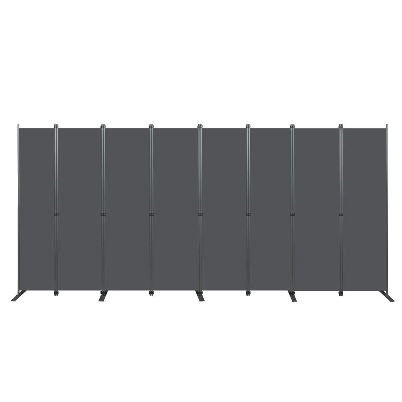 Paravent pliant pour espace intérieur, 8, H 71,02 po x l 159,12 po x P 2,12 po
