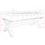 Banc rembourré en lin 45 po Lovell-833021271