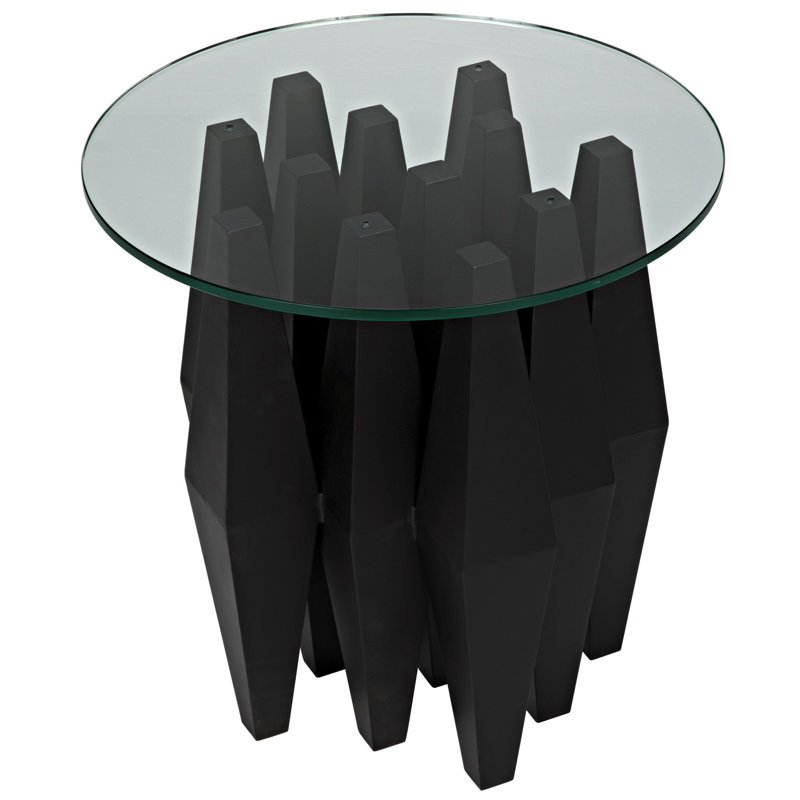 Soldier Glass End Table