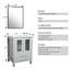 Ensemble de meuble-lavabo double 72 po avec lavabo en verre, robinet économiseur d'eau-117464103-117464102