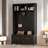 Versatile 4-in-1 Hall Tree With 6 Golden Hooks, Bench, Coat Rack And 2 Drawers-2048375305