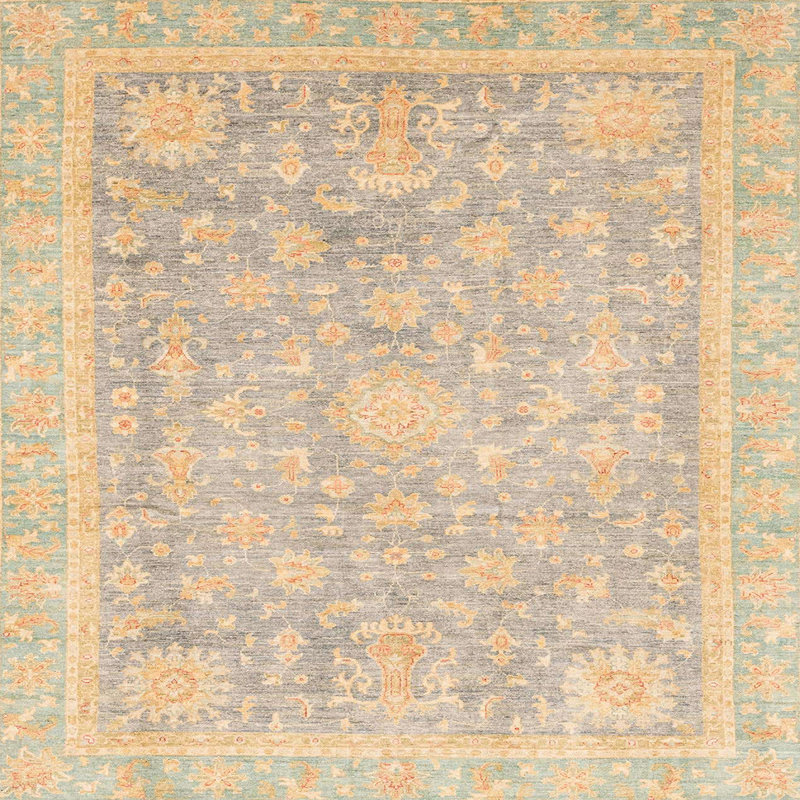 Tapis abstrait moderne 3492, Carré 6 pi