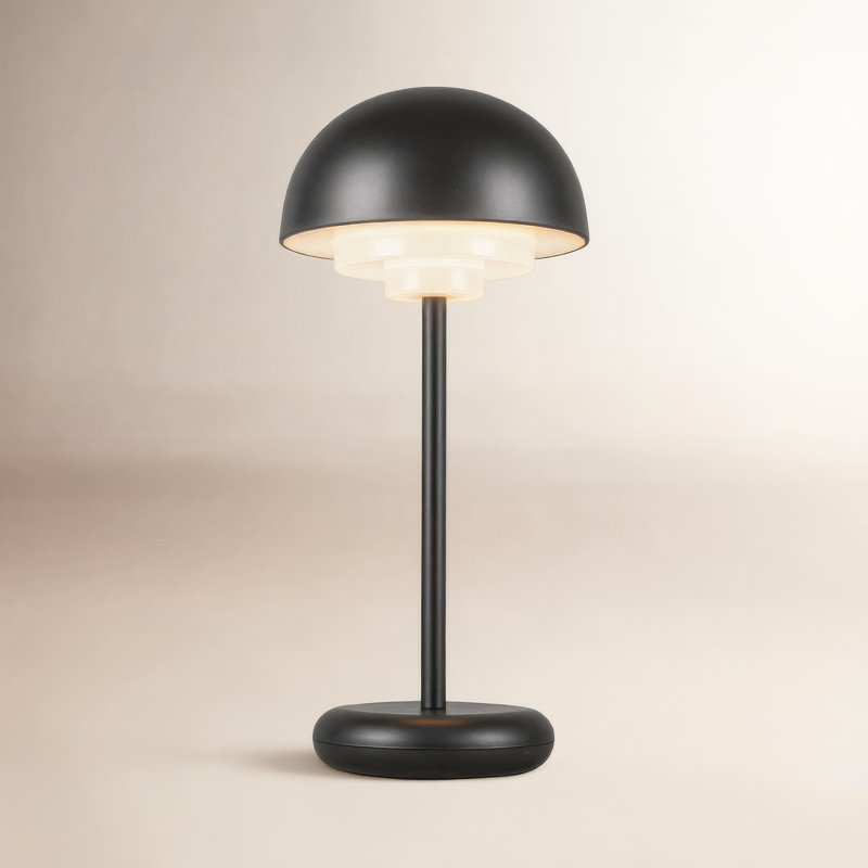 Lampe de table DEL 5 po Hinata, Noir