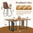  67" Modern Dining Table Set for 4-6 – Kitchen & Dining Room Set with Rectangular Table and Upholstered Chairs-114161247
