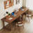 Nut-brown Rectangular Solid Wood desk-404251238