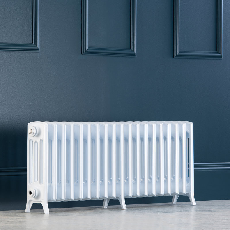 Romona Horizontal Traditional Colosseum Radiator, 450cm, White