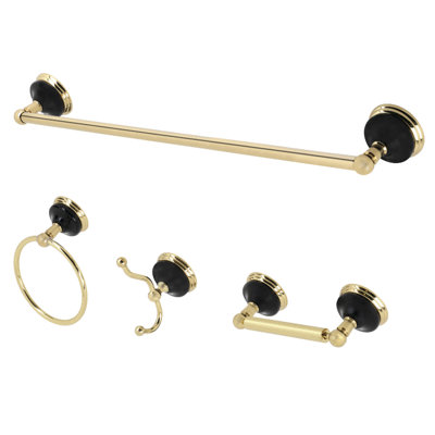Ensemble de quincaillerie de salle de bain Water Onyx 4 pièces