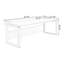 Bureau rectangulaire brun en bois massif-108304454
