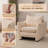 Modern Textured Plush-Upholstered Accent Single Sofa-74913803