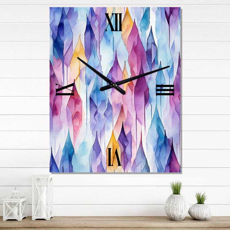 Jalina - Horloge murale moderne abstraite, Grand