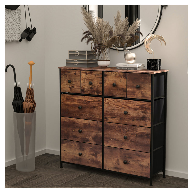 Commode combinée 10 tiroirs l 39,38 po