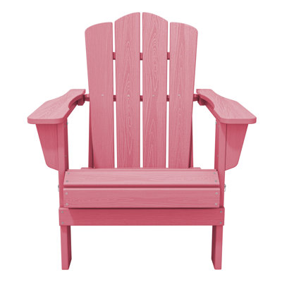 hot pink plastic adirondack chair