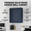 Armoire de salle de bain, armoire murale bleu marine Shaker 33 po