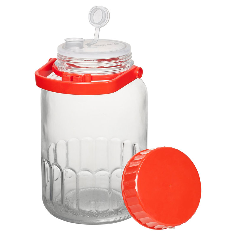 Glass Jar - Set of 4, 27cm H x 12.5cm W x 12.5cm D