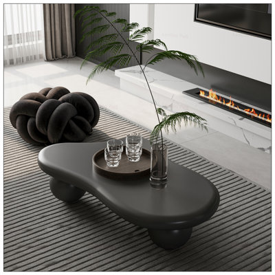 Table basse 47 pouces en forme de nuage avec 3 pieds en forme de boule