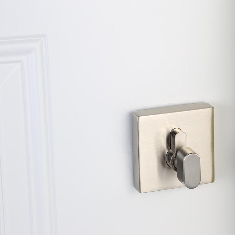 Emblem Single Cylinder Deadbolt, Satin Nickel