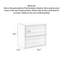 Table de chevet simple en chêne blanc avec deux tiroirs pour la chambre à coucher