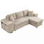 Canapé modulaire réversible en L 104,5 po Chenille-437820574