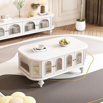 Simple and light luxury coffee table