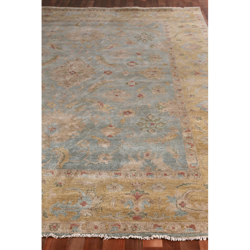 Antique Weave Oushak Wool Oriental Area Rug, Rectangle 14' x 18'