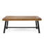Wood Slat Panel Coffee Table - Modern Industrial Luxury Redefined Exotic Panelled Decor