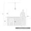 Luminaire suspendu cylindrique simple à 1 lumière Bertelli-207794265