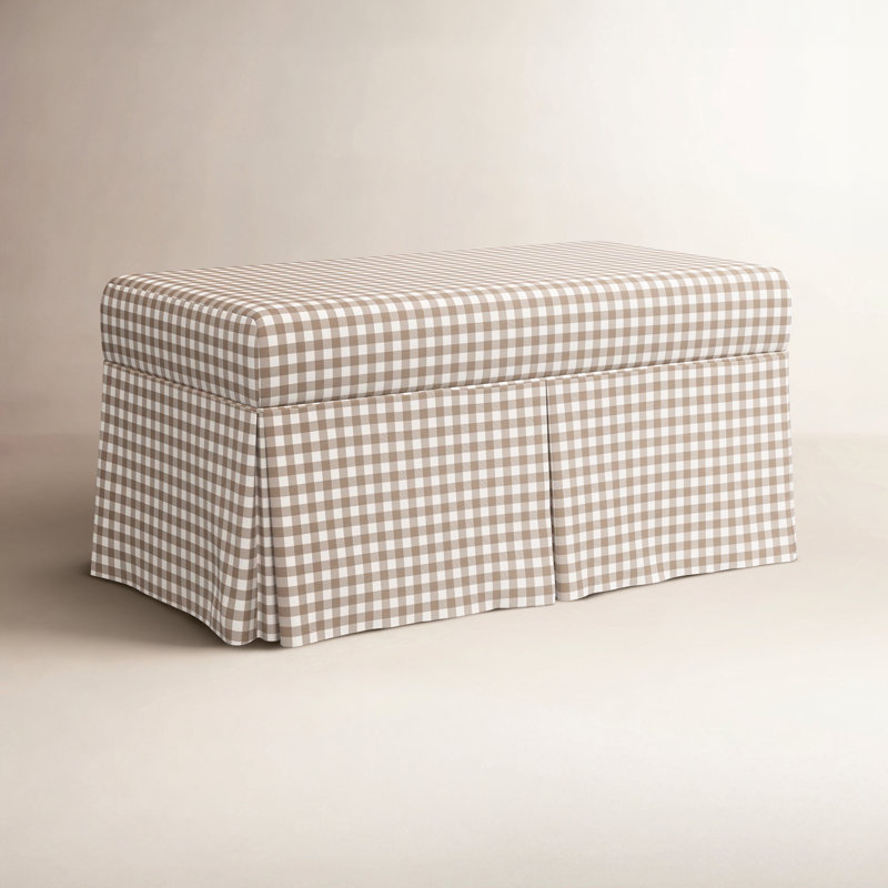 Banc de rangement Chaplin, Brun clair vichy classique