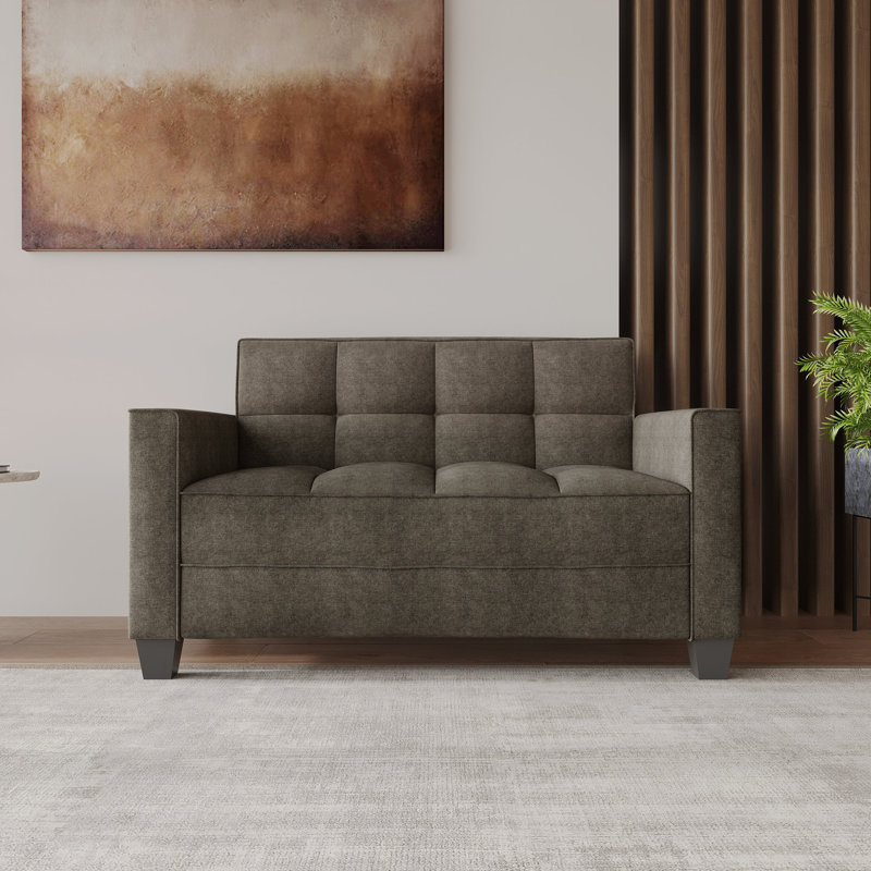 Causeuse en velours Olivia, Brun