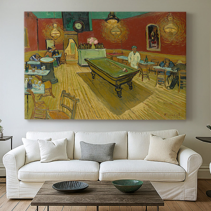 Le café de nuit - Vincent Van Gogh - Toile tendue avec châssis - 1888, 40 x 60