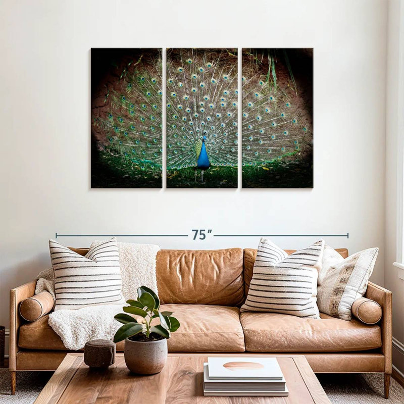 Brampt  Peacock Elegance, 36" H x 57" W