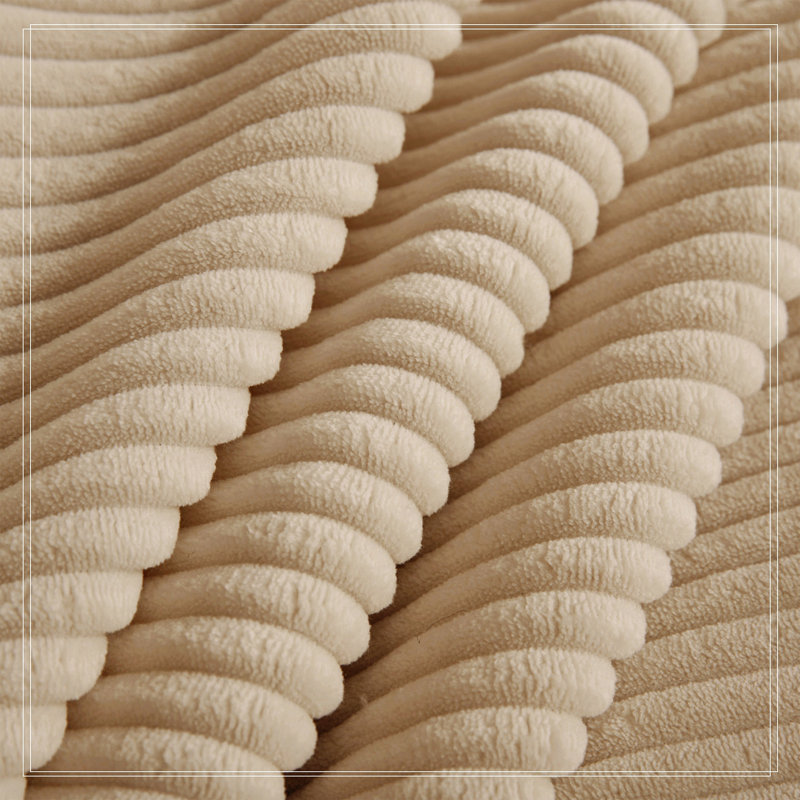 Causeuse modulaire à 2 places sans siège, canapé modulaire Cloud avec assise profonde, Velours côtelé chameau