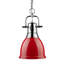 Luminaire suspendu unique à 1 lumière Alethia sans accents de matériau secondaire ou d'accent-482482417-482482419