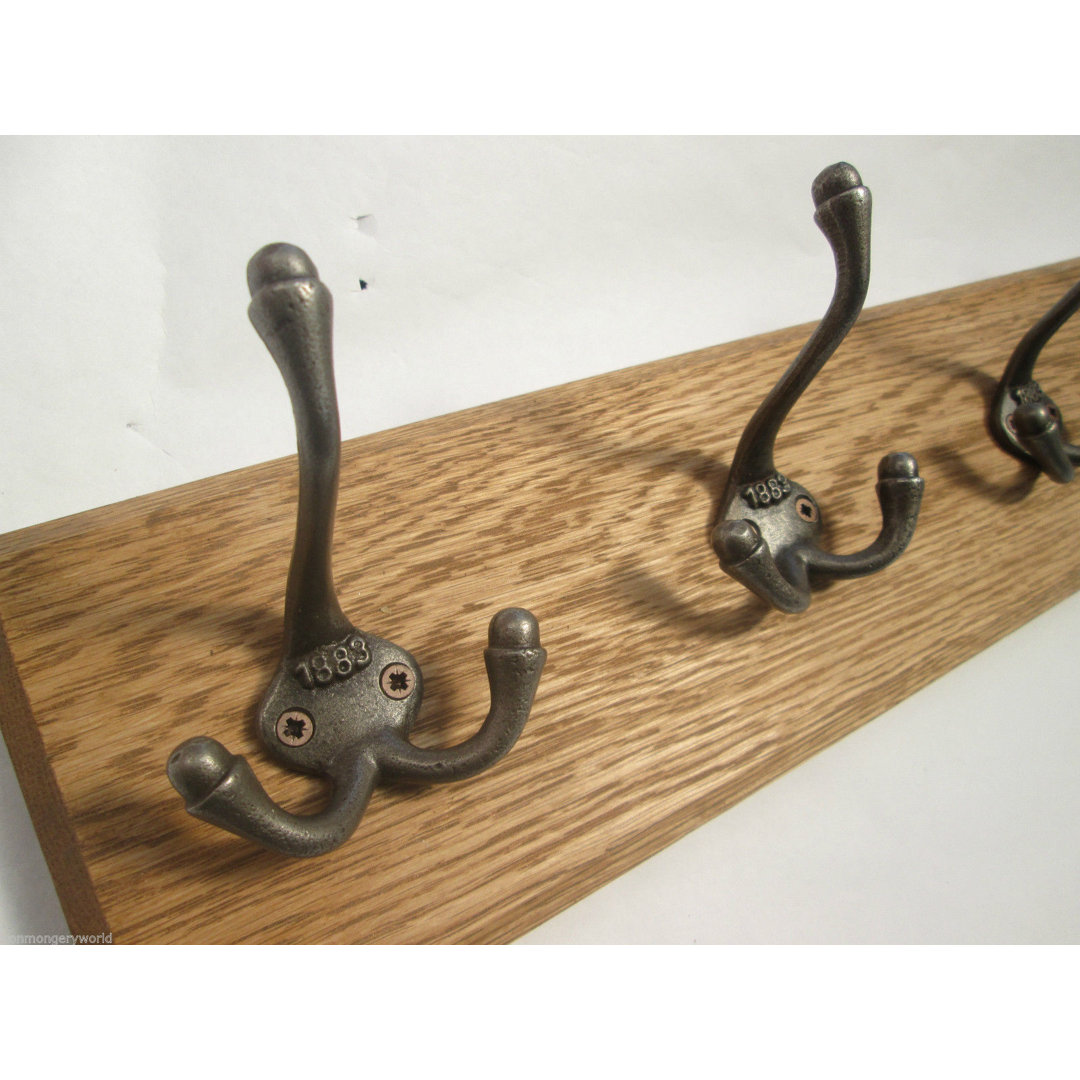 Solid Wood 7 - Hook Wall Mounted Coat Rack