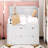 Twin Daybed Frame, Drawers, Shelves-477615742
