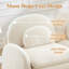 Canapé en forme de nuage avec dossier incurvé et accoudoirs, coussins lombaires, conception modulaire avec coussin de soutien double couche, assemblage facile pour le salon-1319373875