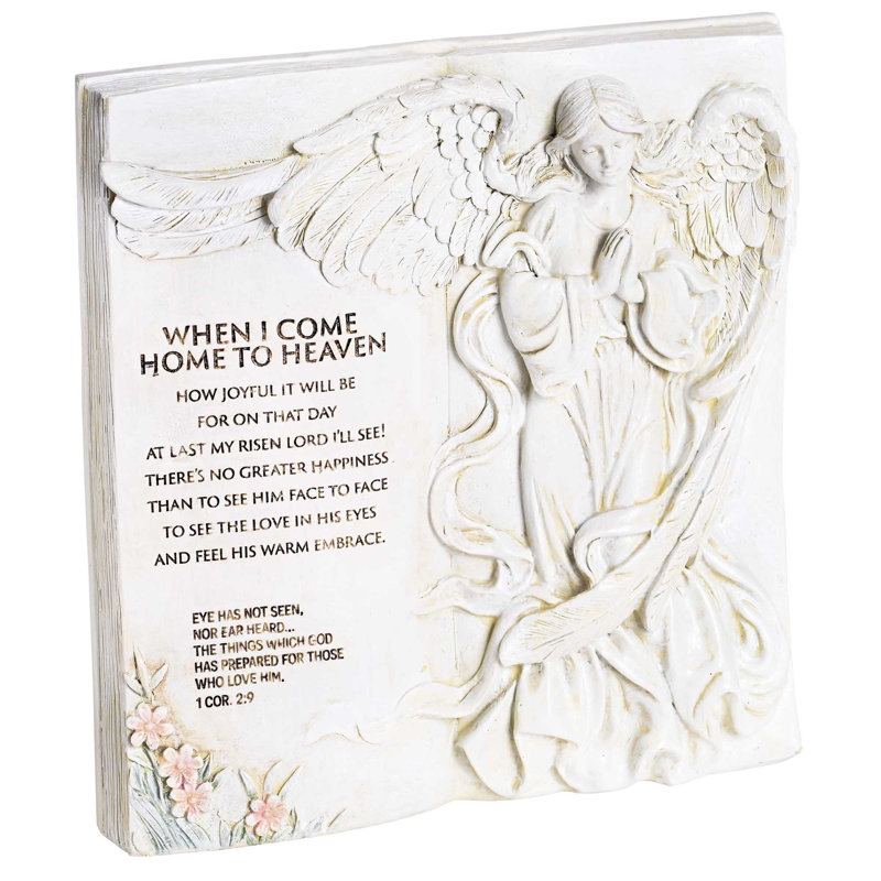 Tabletop Angel Plaque When I Come Home