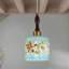 Luminaire suspendu cylindrique rétro 1 lumière bohémien à motif coquillage de mer pour îlot de cuisine et comptoir de bar