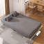 Canapé-lit modulaire en polyester gris foncé-699213359