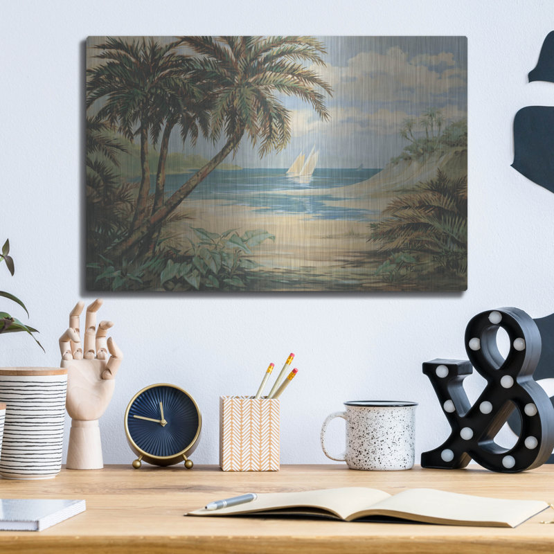 «Palm Bay» par Paul Brent, H 12 po x l 16 po