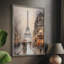 «Christmas Holiday Art DLVII», reproduction d'art encadrée - bois massif-207340973
