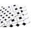 Carreau de mosaïque en porcelaine mate pour plancher et mur 2 "x 2" Check