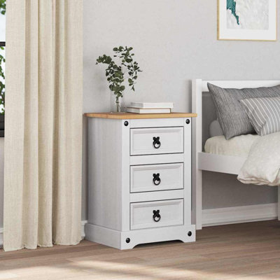 45cm W Solid Wood Bedside Table