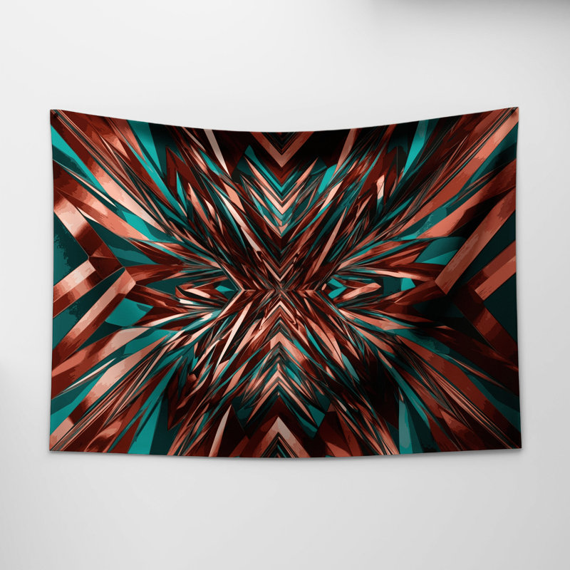 Tapisserie murale Op Art, 88 po x 104 po