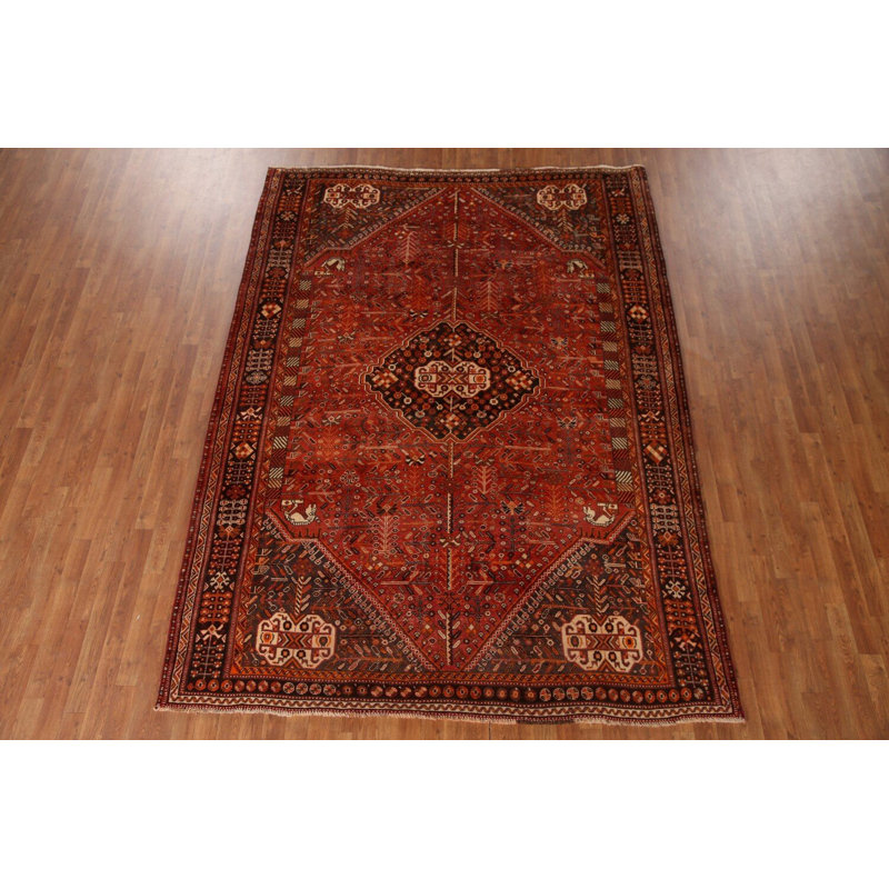Tapis tribal à motif géométrique traditionnel 7 x 10