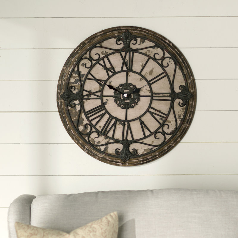 Holladay Solid Wood Wall Clock