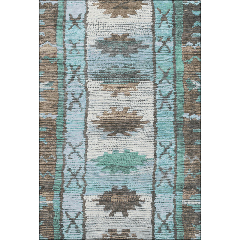 Premium Machine Washable Tiana Tribal Rug, Rectangle 2'6" x 3'10"
