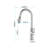 Brushed Nickel Kitchen Faucet With Pullout Spray Head, Stainless Steel, 360 Rotating Nozzle For Easy Water Flow, Corrosion And Rust Surface, Single Handle Temperature & Flow Control Unit Pull Out In