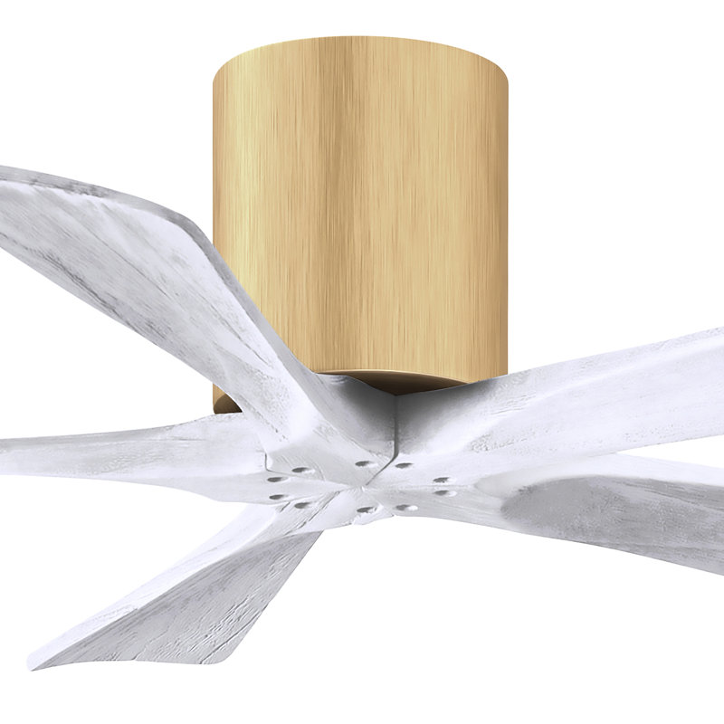 Ventilateur à pales encastré 5 pales Irene, 42", Naturel, Blanc mat