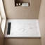 Base de douche rectangulaire l 60 po x P 36 po, plateau de douche en acrylique d'aspect marbre avec texture antidérapante-124834428-124834429